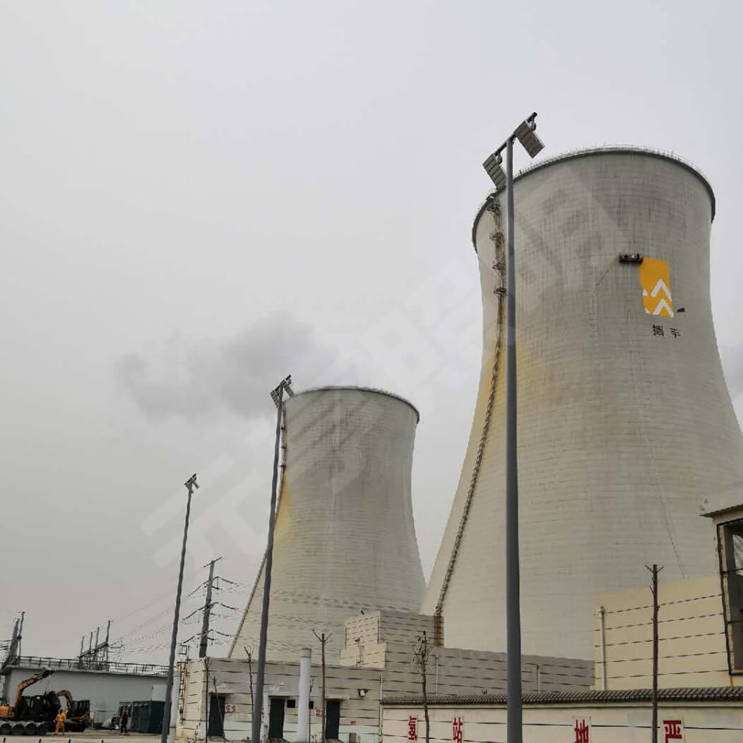 河北電廠廠區(qū)籃球場照明項目